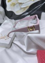Γυαλιά ηλίου cat eye με χρυσή λεπτομέρεια - ΡΟΖ ΠΑΛ - Image 2