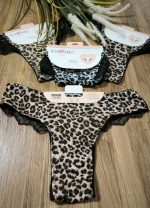 Γυναικείο brazil animal print με δαντέλα  - ΡΟΖ ΠΑΛ - Image 2