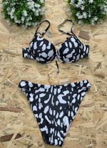 Μαγιό μπικίνι animal print - ΑΣΠΡΟΜΑΥΡΟ - Image 2