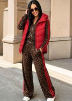 Σετ φόρμα animal print - ΚΟΚΚΙΝΟ - Image 2