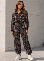 Σετ φόρμα σε animal print - ΠΟΥΡΟΥ