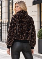 Γουνάκι με τσέπες animal print - ΛΕΟΠΑΡ - Image 6